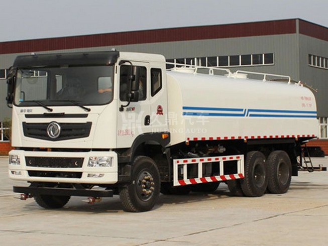 20噸灑水車工作視頻_20噸(20方)東風御龍后雙橋綠化灑水車廠家價格